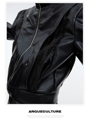 desc::deconstructed-pu-leather-patchwork-biker-set-for-men-detail-img-7