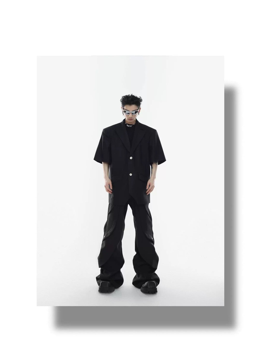desc::deconstructed-punk-flare-trousers-high-waist-slim-suit-pants-detail-img-5