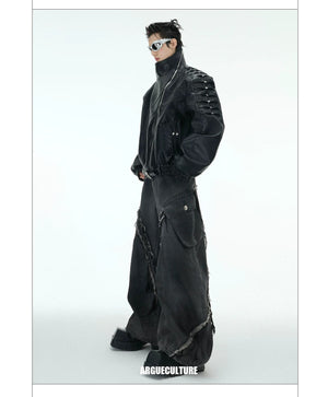 desc::deconstructed-rivet-moto-jacket-mens-streetwear-detail-img-13