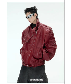 desc::deconstructed-rivet-moto-jacket-mens-streetwear-detail-img-17