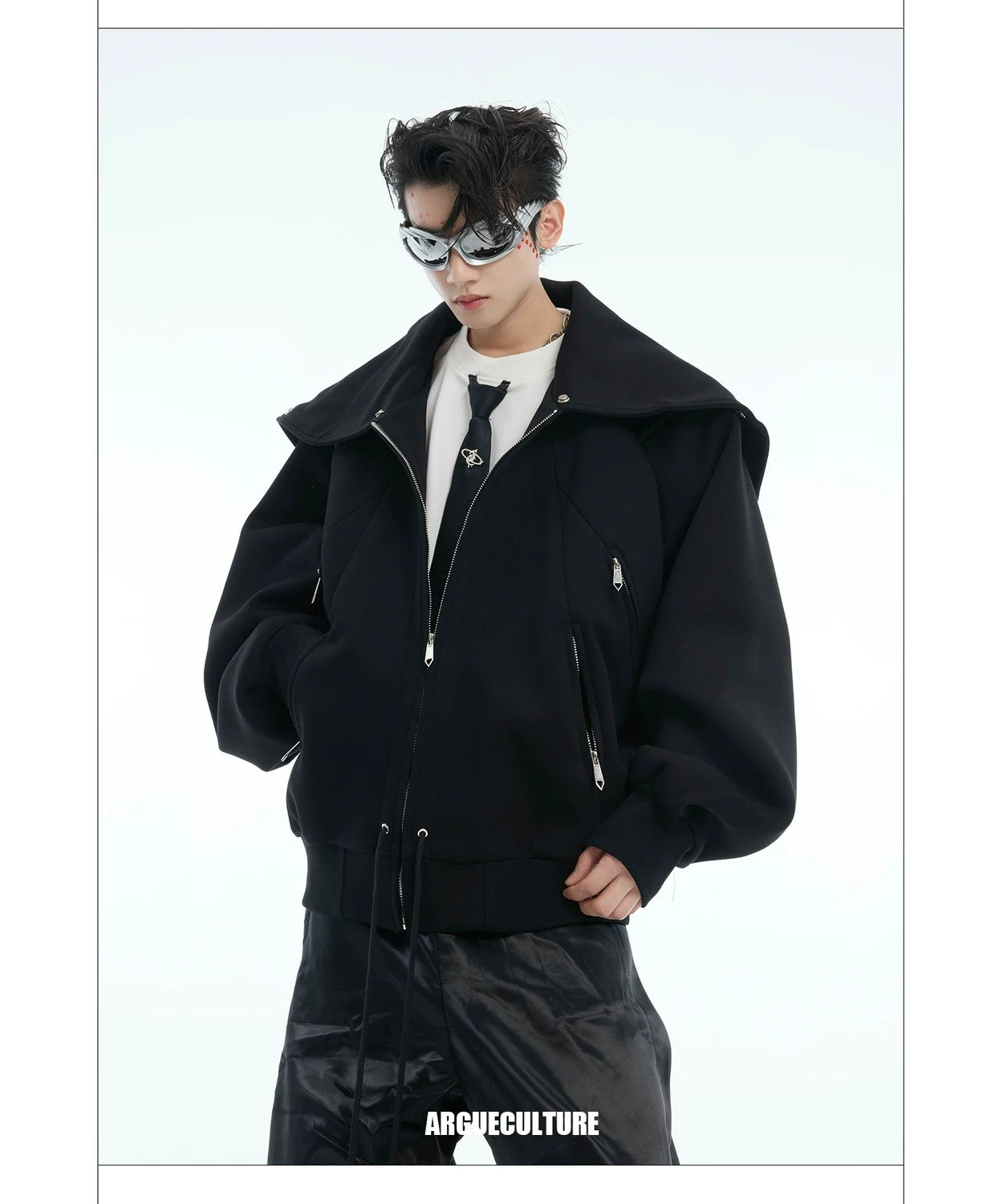 desc::deconstructed-shawl-hoodie-heavyweight-streetwear-cardigan-detail-img-8