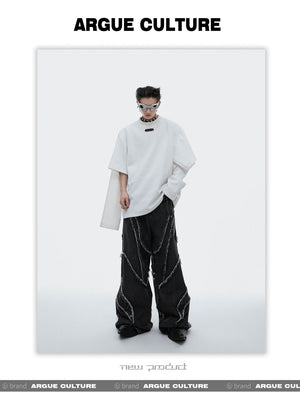 desc::deconstructed-spliced-double-layer-streetwear-sweatshirt-detail-img-14