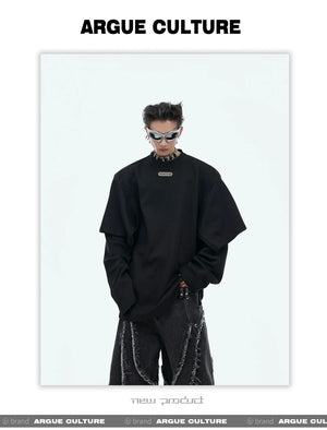 desc::deconstructed-spliced-double-layer-streetwear-sweatshirt-detail-img-7