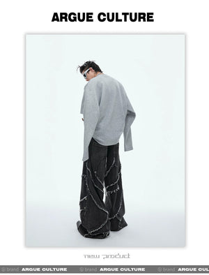 desc::deconstructed-spliced-double-layer-streetwear-sweatshirt-detail-img-9