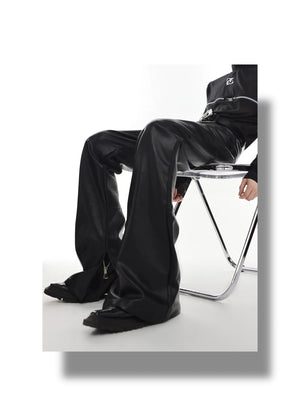desc::deconstructed-split-hem-leather-flare-pants-punk-streetwear-detail-img-6