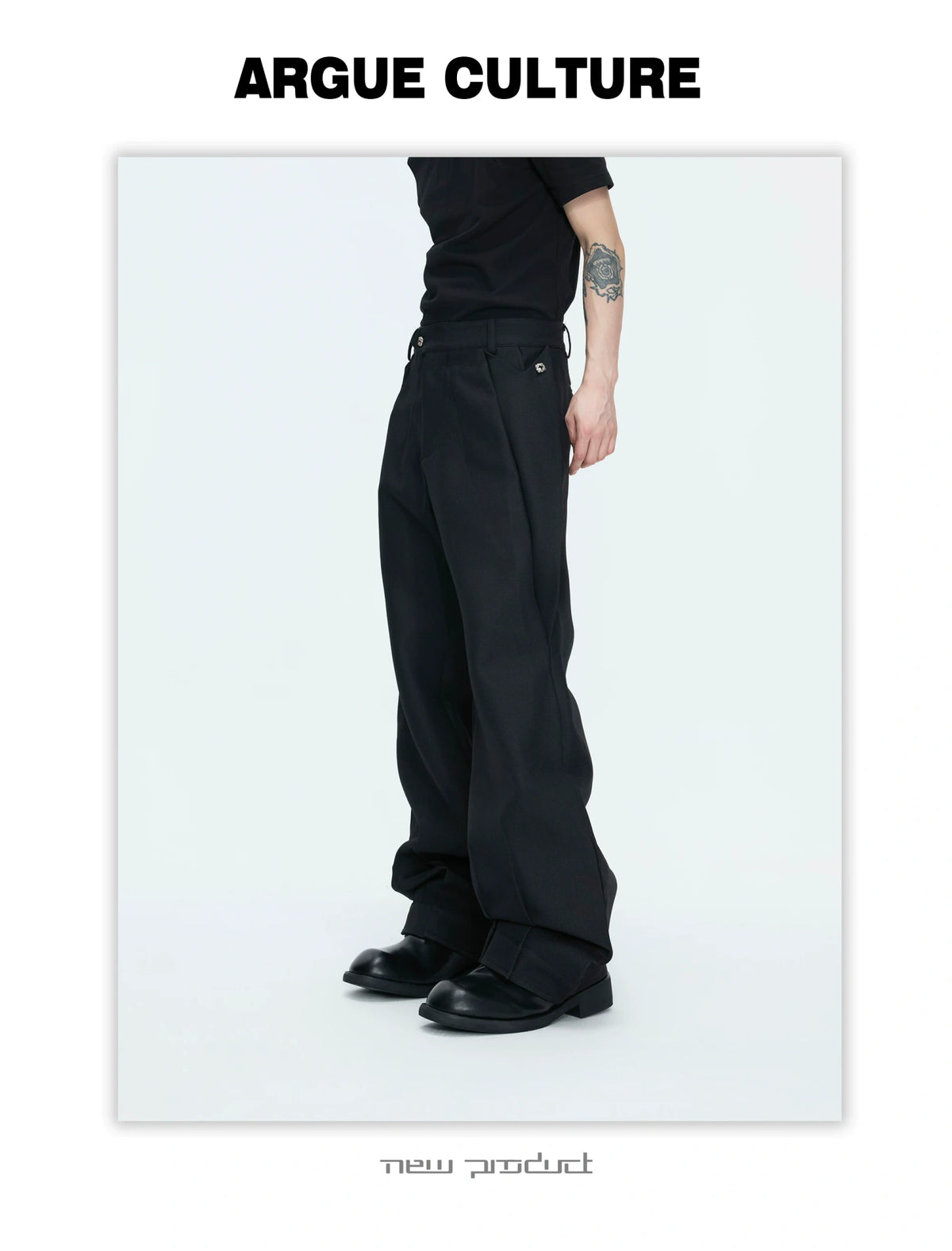 Deconstructed Stand-Collar Blazer and Trousers - detail image 22