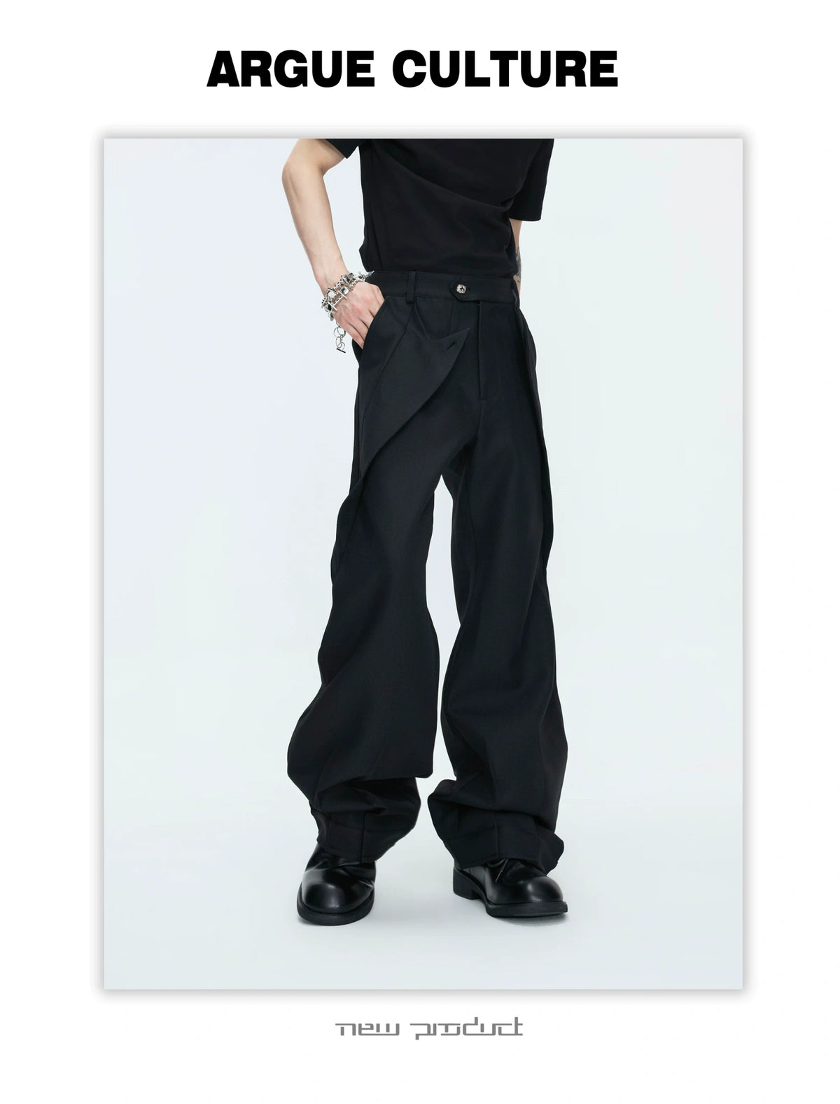 Deconstructed Stand-Collar Blazer and Trousers - detail image 25