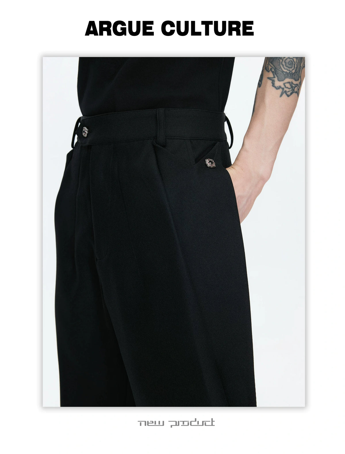 Deconstructed Stand-Collar Blazer and Trousers - detail image 26