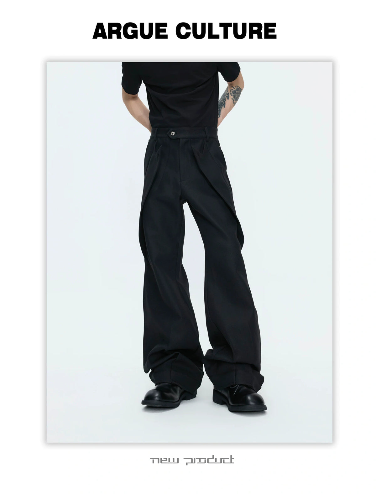 Deconstructed Stand-Collar Blazer and Trousers - detail image 24