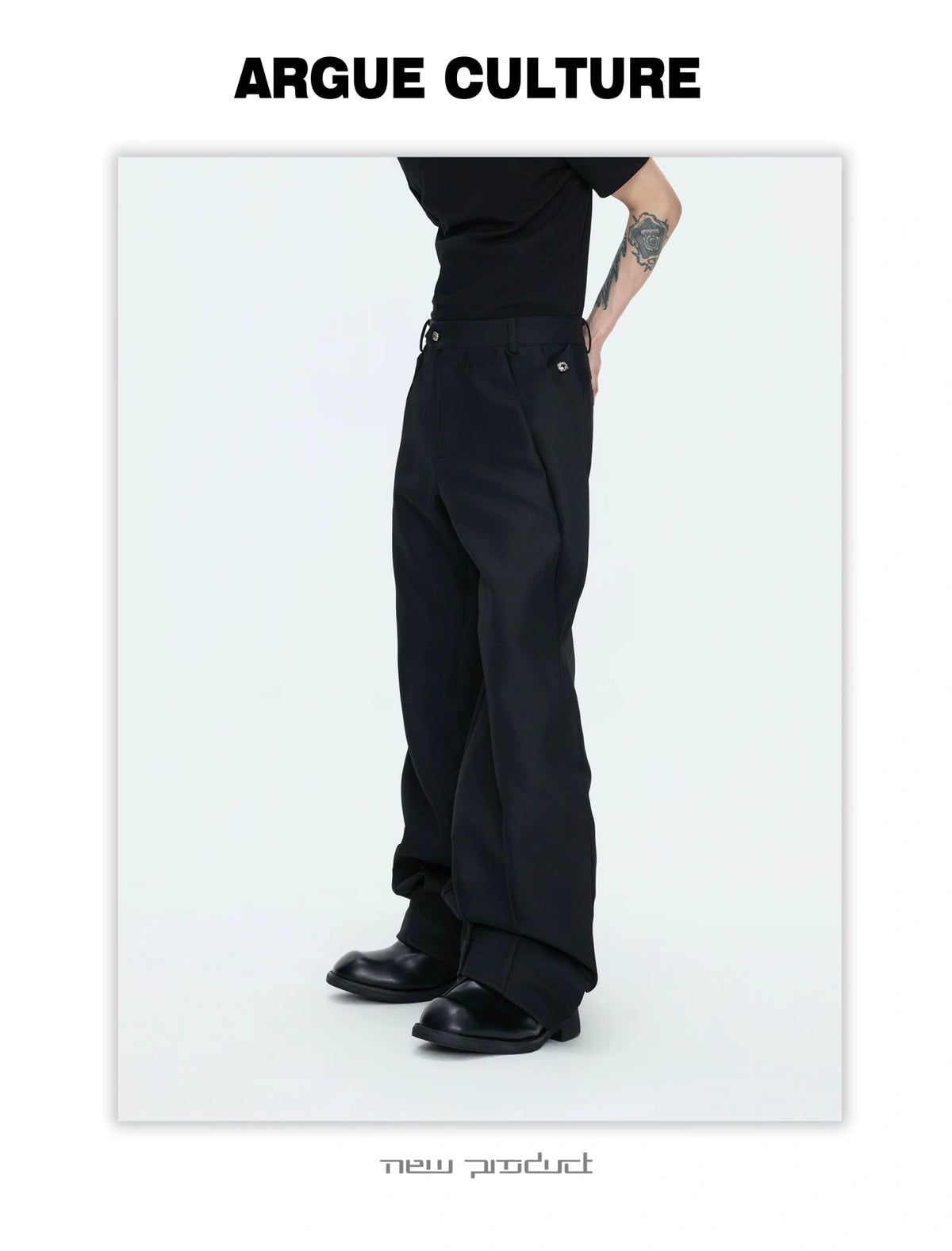 Deconstructed Stand-Collar Blazer and Trousers - detail image 20