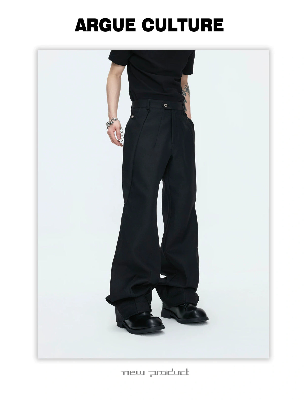Deconstructed Stand-Collar Blazer and Trousers - detail image 23
