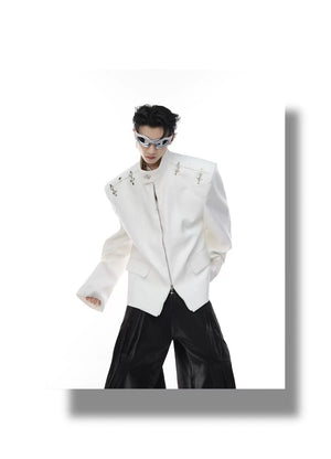 desc::deconstructed-streetwear-blazer-with-metal-airplane-buckle-detail-img-10