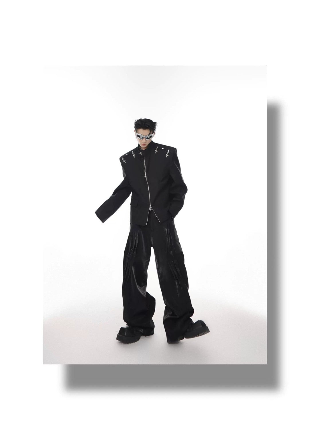 desc::deconstructed-streetwear-blazer-with-metal-airplane-buckle-detail-img-12