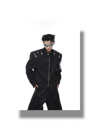 desc::deconstructed-streetwear-blazer-with-metal-airplane-buckle-detail-img-18
