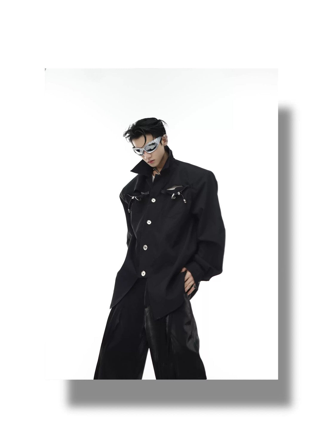 desc::deconstructed-streetwear-blazer-with-metal-airplane-buckle-detail-img-20