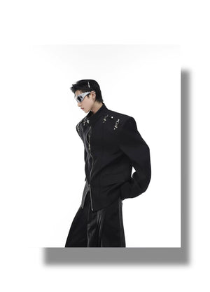 desc::deconstructed-streetwear-blazer-with-metal-airplane-buckle-detail-img-7