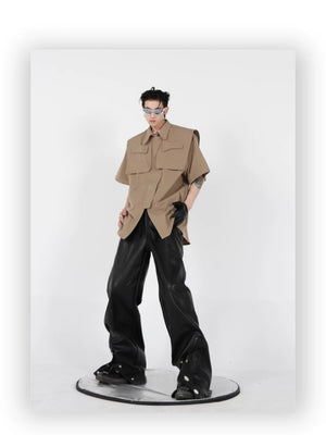 desc::deconstructed-streetwear-jacket-short-sleeve-metal-cardigan-detail-img-11