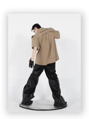 desc::deconstructed-streetwear-jacket-short-sleeve-metal-cardigan-detail-img-13