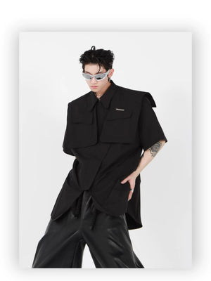 desc::deconstructed-streetwear-jacket-short-sleeve-metal-cardigan-detail-img-25