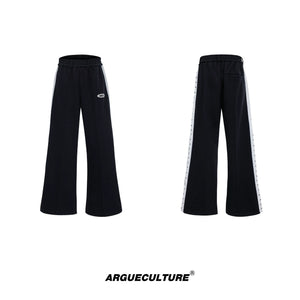 Deconstructed Stud Zip Jacket & Relaxed Pants Set - Stud Black Pants