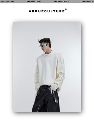 desc::deconstructed-tassel-knit-sweater-oversized-streetwear-crewneck-detail-img-16