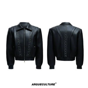 deconstructed-vine-embroidered-cropped-leather-jacket-black-top