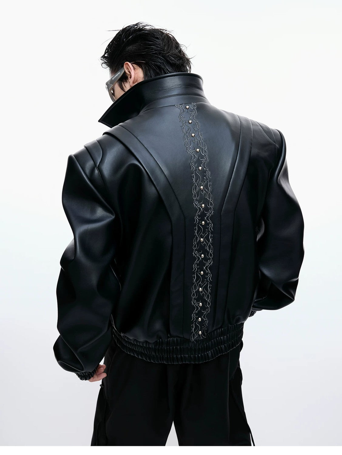 desc::deconstructed-vine-embroidered-cropped-leather-jacket-detail-img-4