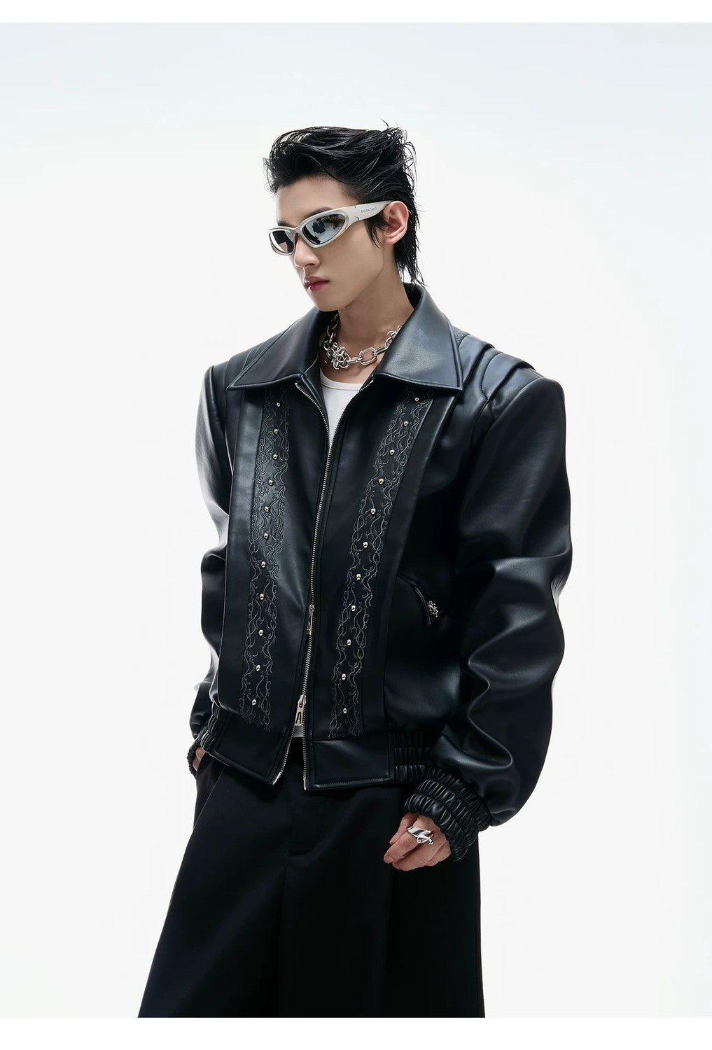 desc::deconstructed-vine-embroidered-cropped-leather-jacket-detail-img-7
