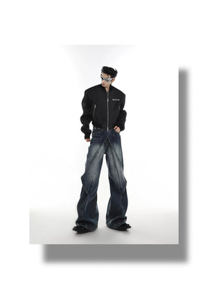 desc::deconstructed-washed-flare-jeans-baggy-streetwear-denim-detail-img-9