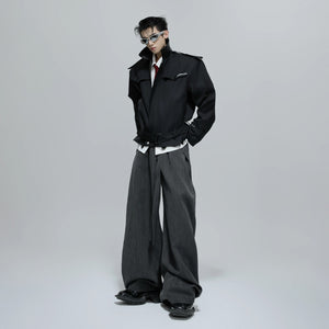 Detailed fabric shot of the cotton-modal blend streetwear pants