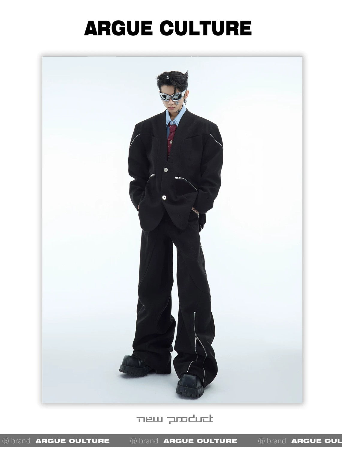 desc::deconstructed-zip-up-twill-blazer-set-for-men-detail-img-25