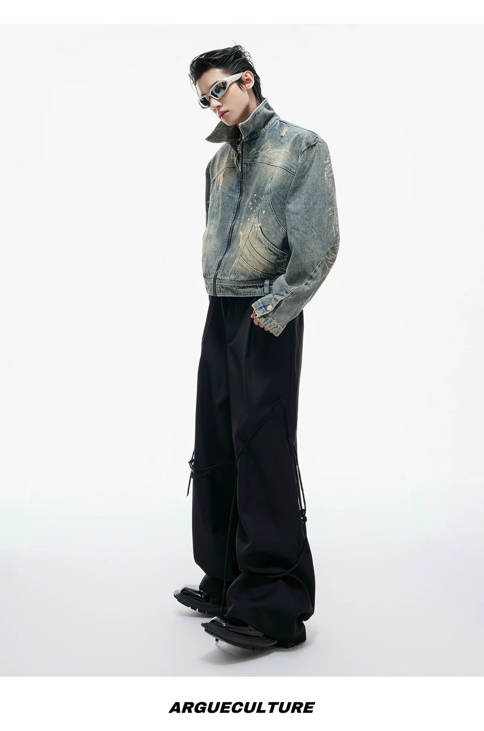 desc::distressed-cropped-denim-jacket-boxy-punk-moto-style-detail-img-17