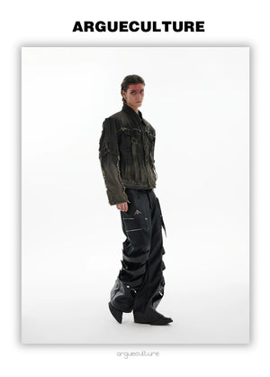 desc::distressed-deconstructed-denim-jacket-gradient-wash-streetwear-detail-img-15