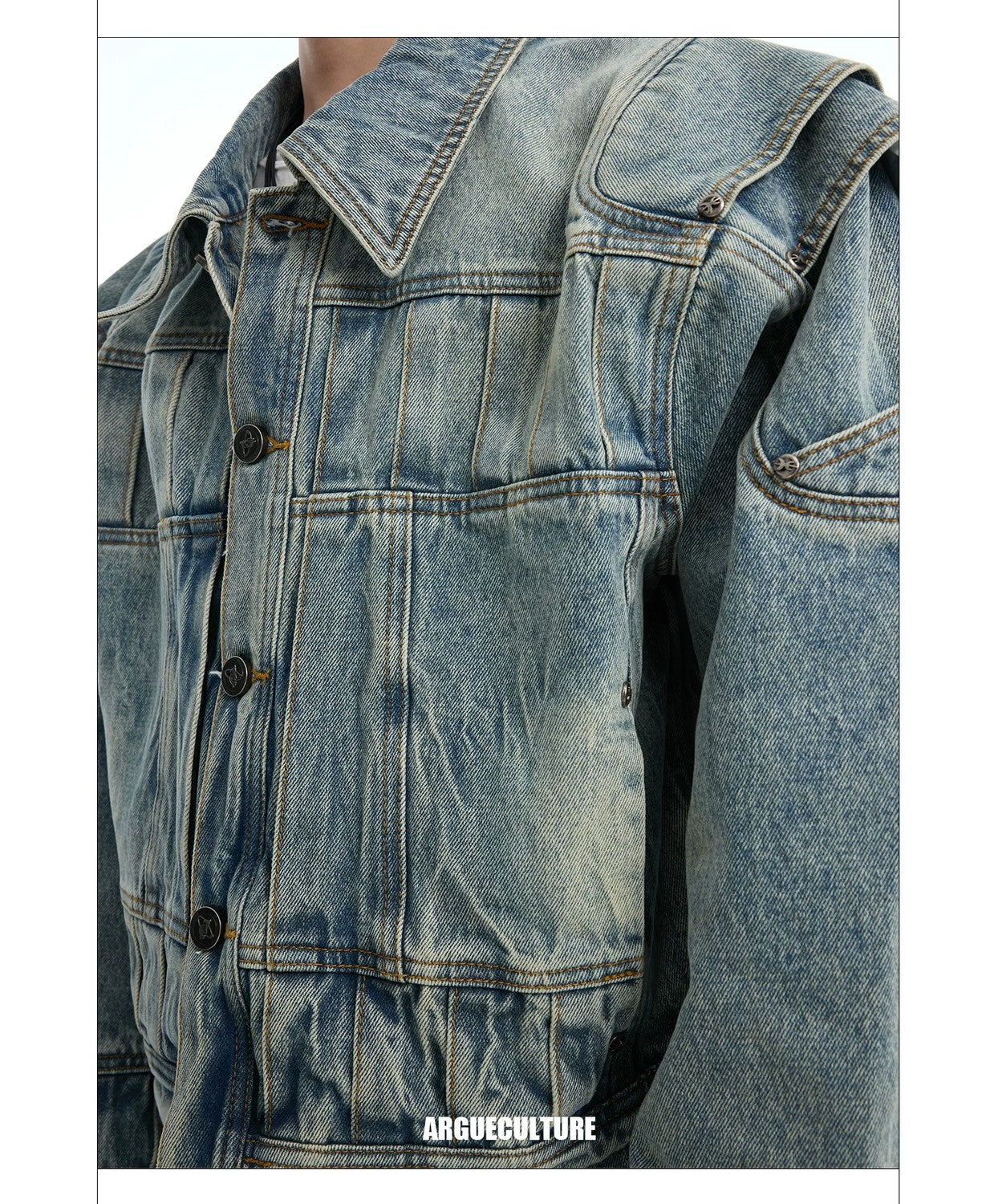 desc::distressed-deconstructed-slub-denim-jacket-set-men-detail-img-6