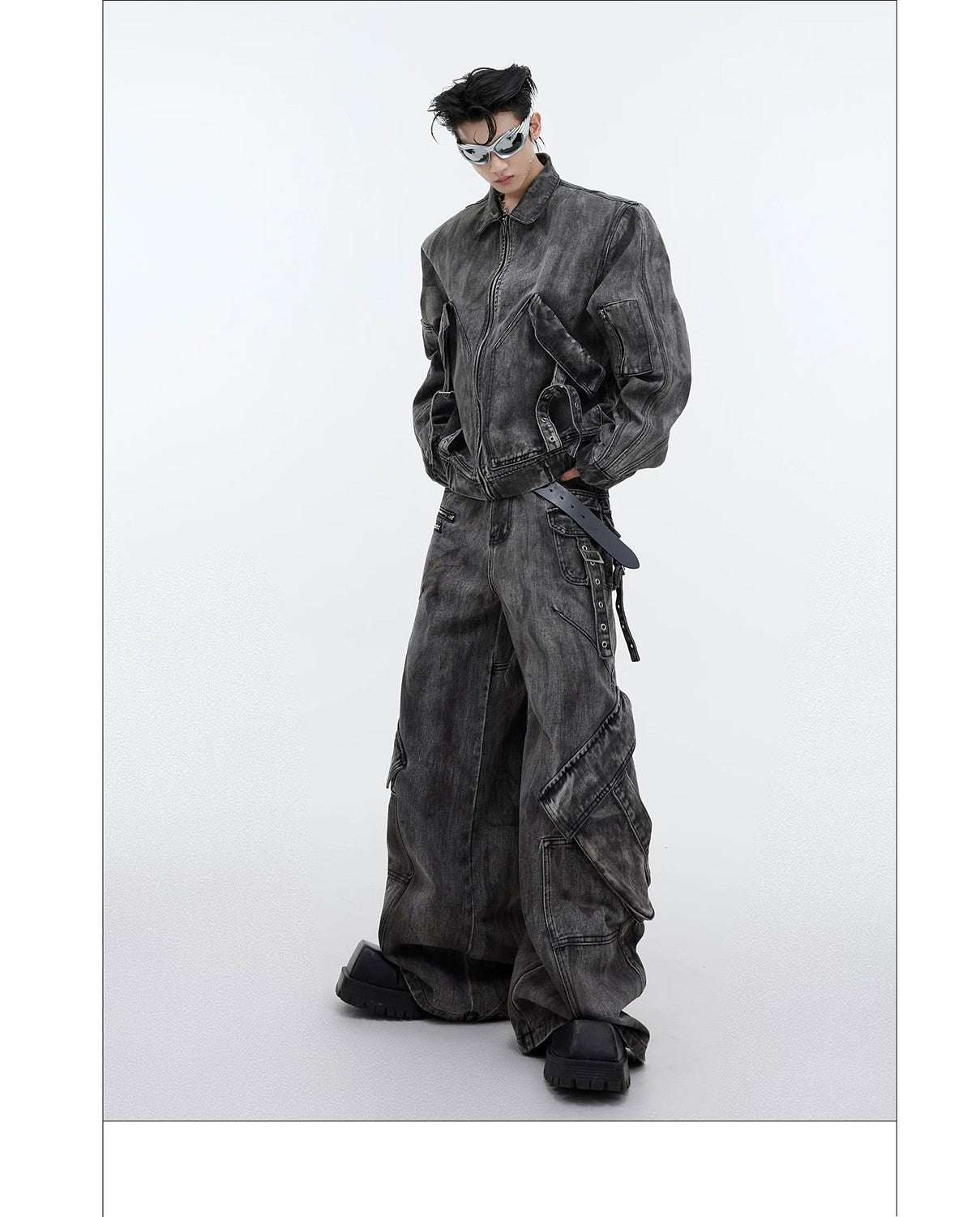 desc::distressed-denim-cargo-set-wasteland-punk-streetwear-detail-img-14