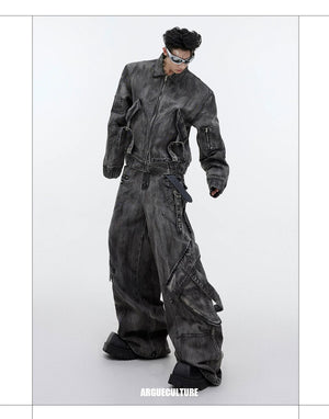 desc::distressed-denim-cargo-set-wasteland-punk-streetwear-detail-img-4