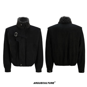 distressed-fur-collar-padded-parka-jacket-black