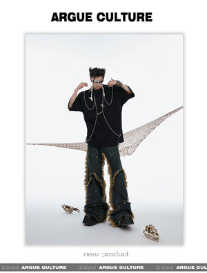 desc::distressed-metal-chain-padded-shoulder-streetwear-tee-detail-img-7