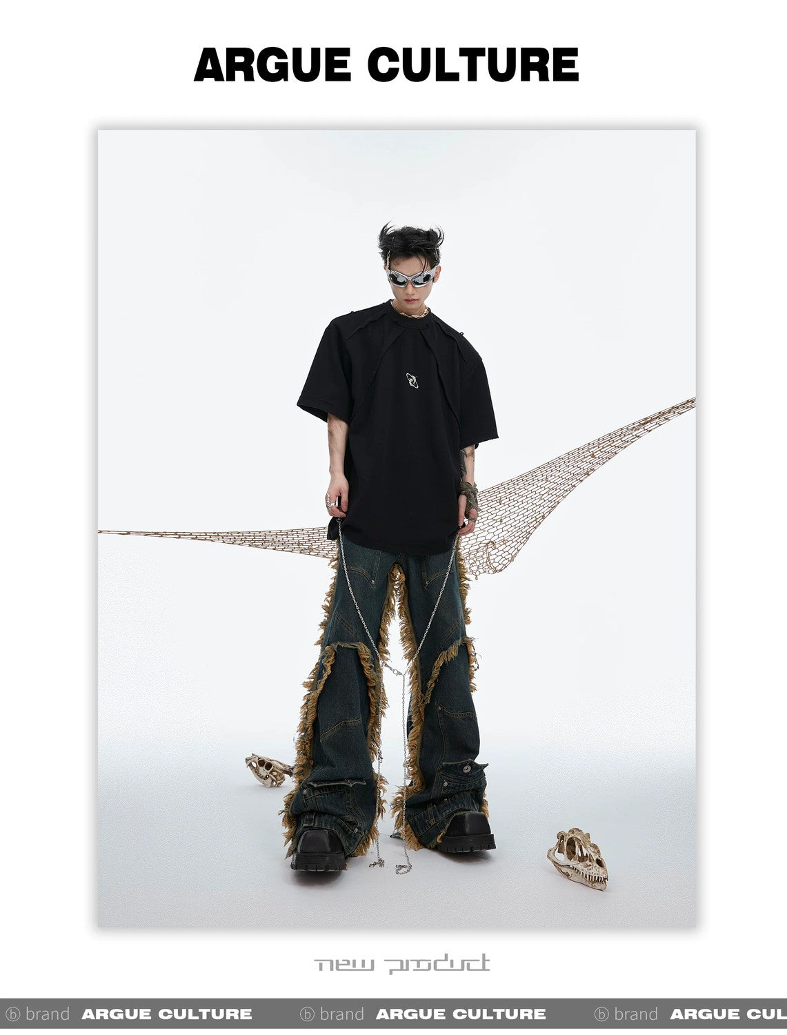 desc::distressed-metal-chain-padded-shoulder-streetwear-tee-detail-img-8