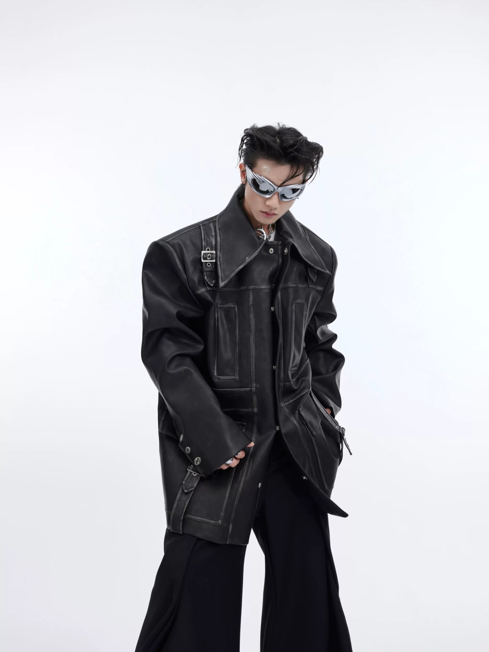 distressed-oversized-leather-jacket-with-3d-bone-detailing-black
