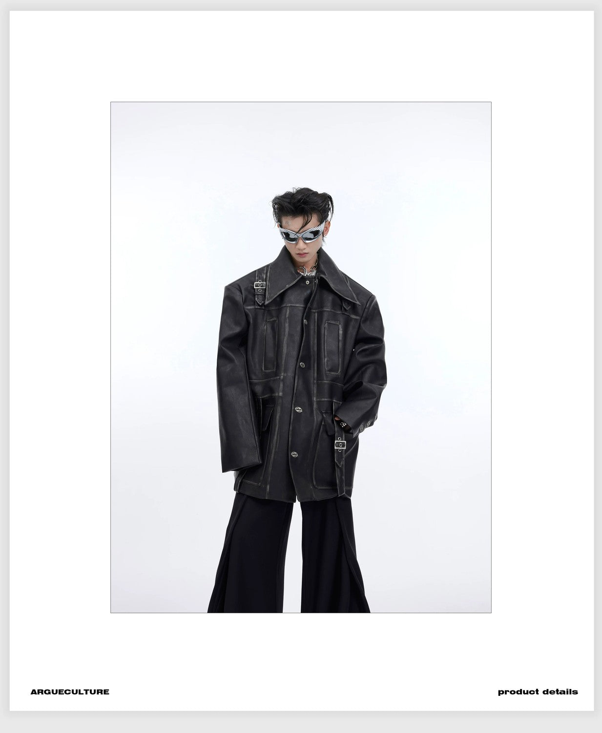 desc::distressed-oversized-leather-jacket-with-3d-bone-detailing-detail-img-10