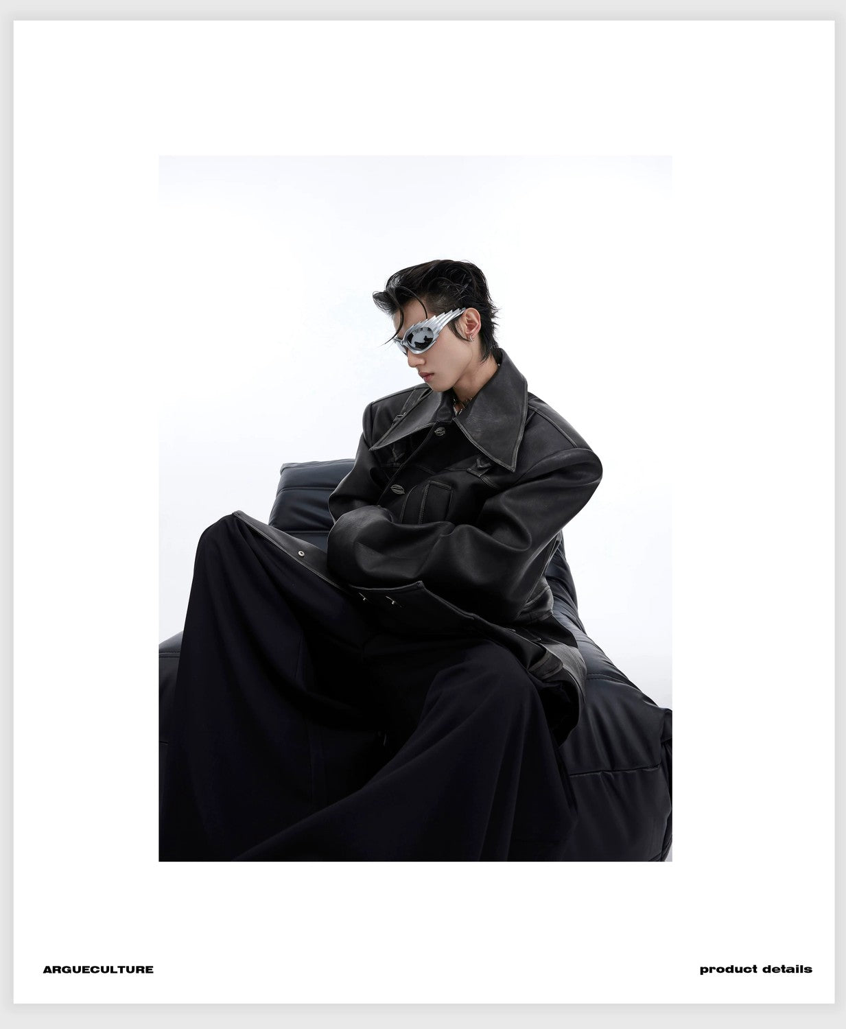 desc::distressed-oversized-leather-jacket-with-3d-bone-detailing-detail-img-12