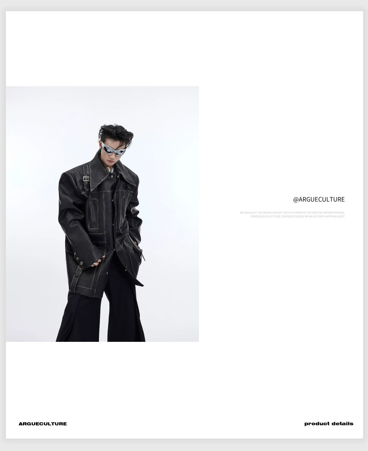 desc::distressed-oversized-leather-jacket-with-3d-bone-detailing-detail-img-13