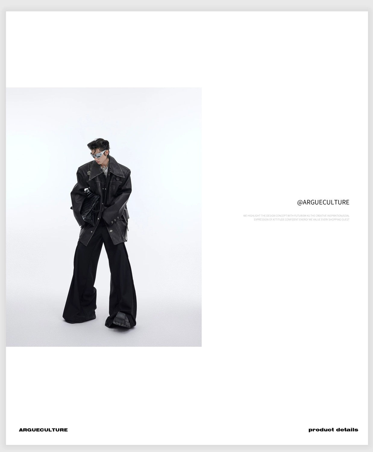 desc::distressed-oversized-leather-jacket-with-3d-bone-detailing-detail-img-17