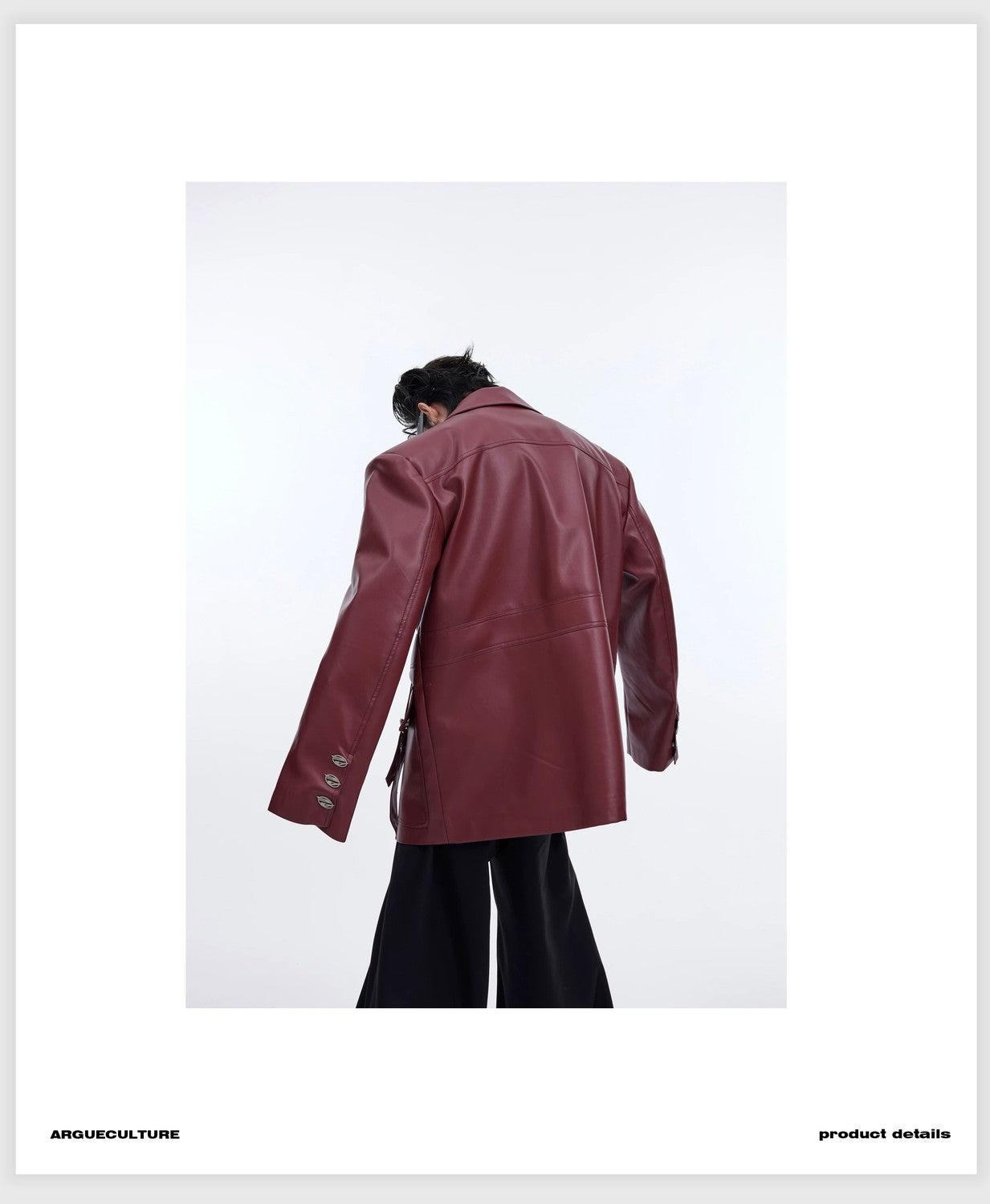 desc::distressed-oversized-leather-jacket-with-3d-bone-detailing-detail-img-4