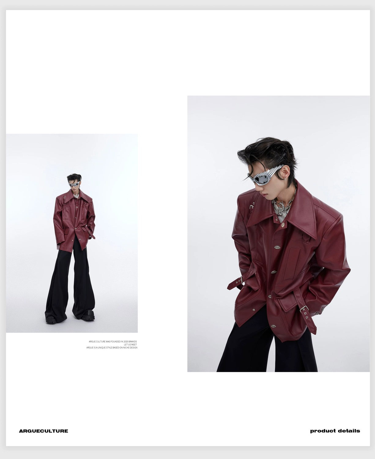 desc::distressed-oversized-leather-jacket-with-3d-bone-detailing-detail-img-7