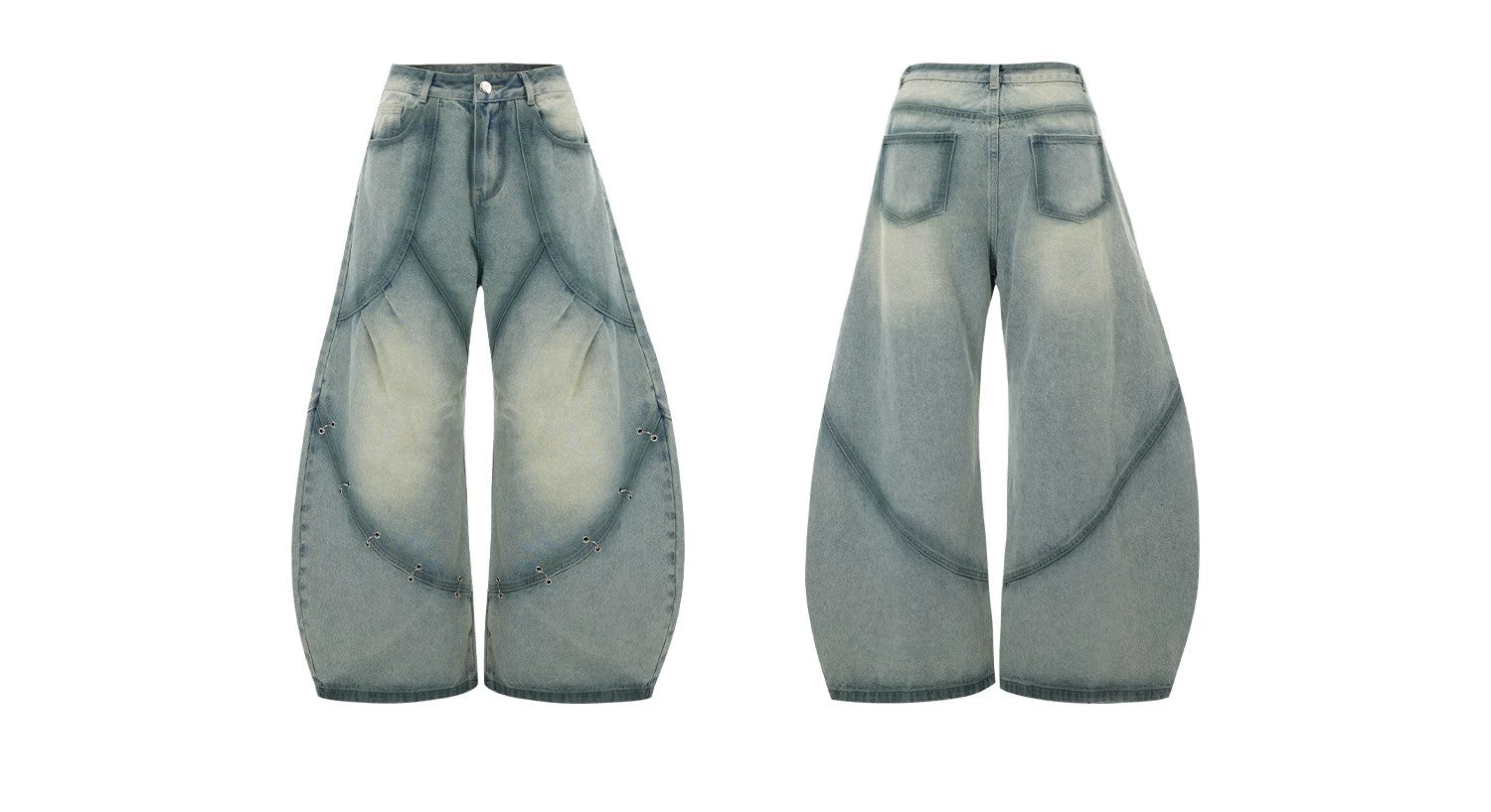 desc::distressed-ring-buckle-denim-set-vintage-washed-loose-fit-detail-img-15