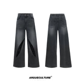 distressed-sequin-baggy-jeans-mens-straight-leg-denim-black