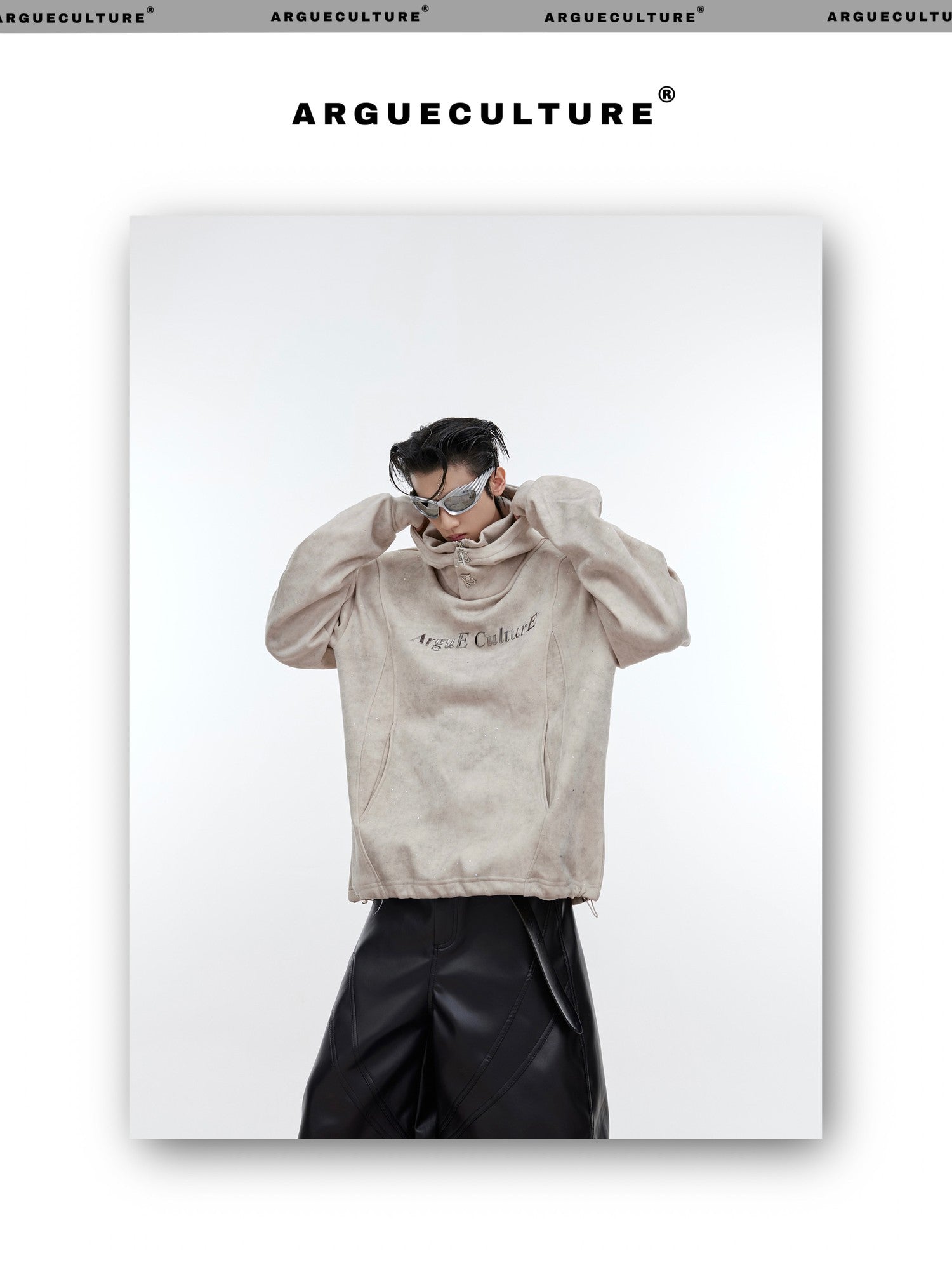 desc::distressed-shimmer-double-layer-oversized-hoodie-detail-img-10