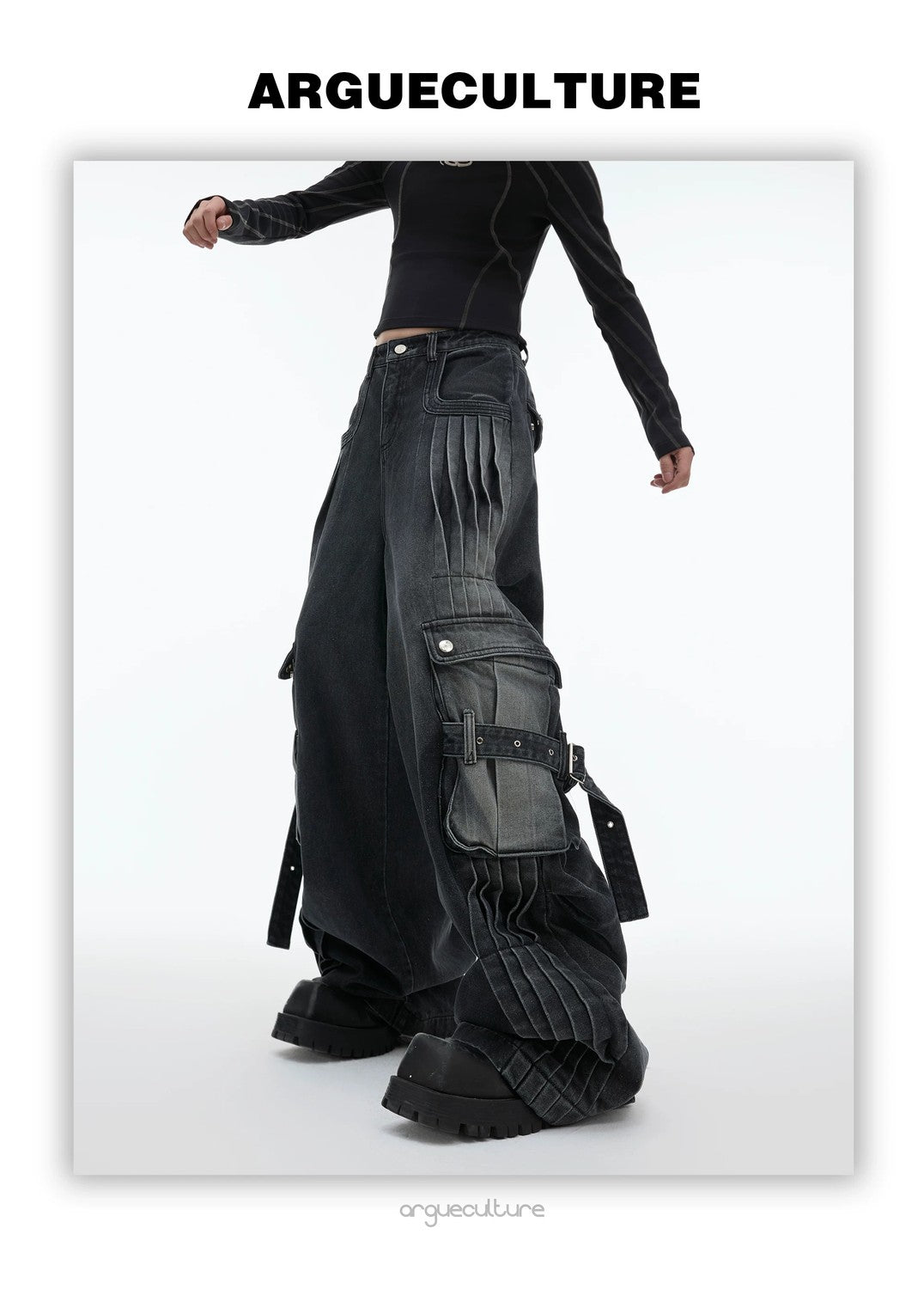 desc::distressed-vintage-cargo-denim-pants-mens-streetwear-detail-img-15